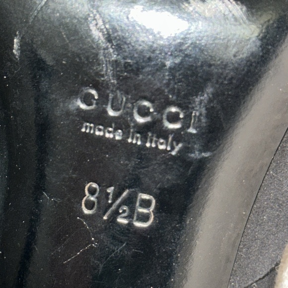 Gucci black suede and leather heels size US 8.5 - Picture 9 of 11